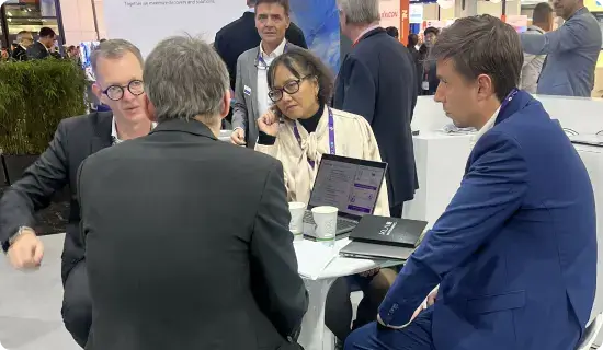 KLA’s booth at SEMICON Europa was a popular stop for attendees.