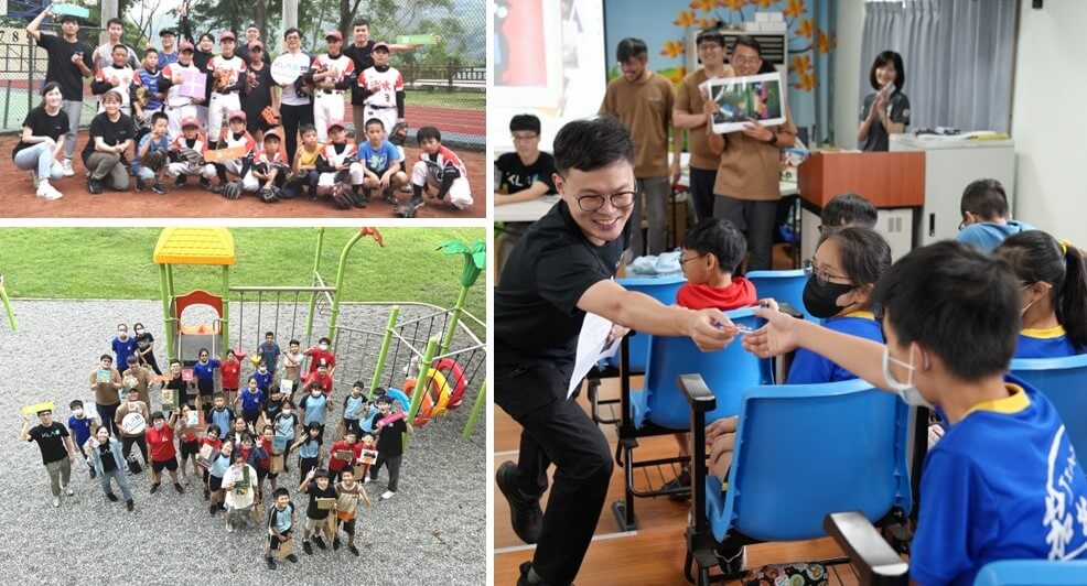 Employees in Taiwan support a local elementary school during KLA Global Volunteer Week. 